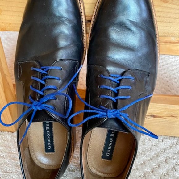 Men\'s Black Leather Oxfords main image 7